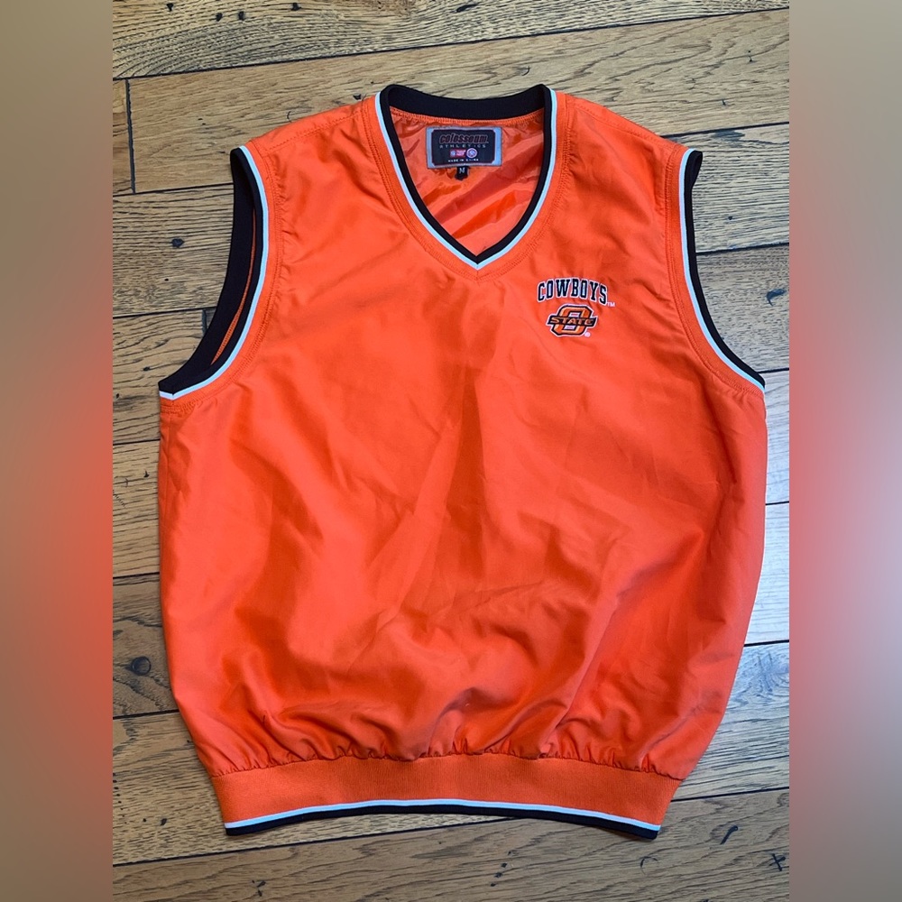 Vintage osu cowboys vest windbreaker